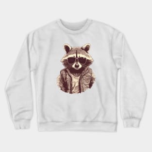 Racoon is a Street Cat – Support Your Local Street Cats Crewneck Sweatshirt